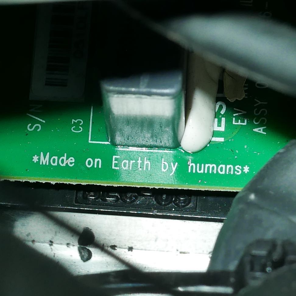*Made on Earth by humans*